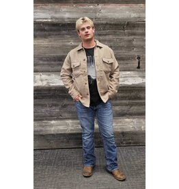 MENS BEIGE SHACKET