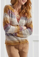 TRIBAL BUTTON DOWN MARIGOLD SWEATER