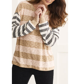 STRIPED ROSE PINK L/S TOP