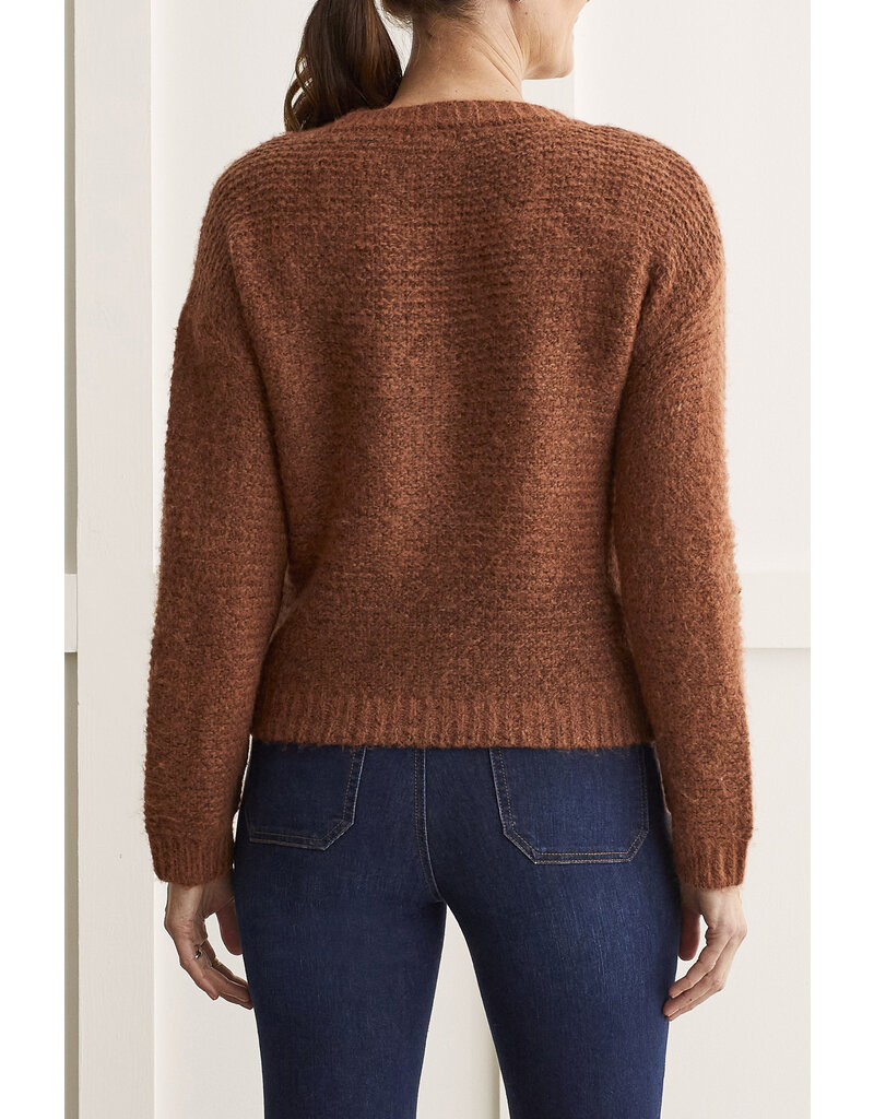 TRIBAL BUTTON FRONT SWEATER CARDIGAN