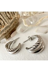 PIKA & BEAR MITHRA DOUBLE LAYER HOOP EARRINGS