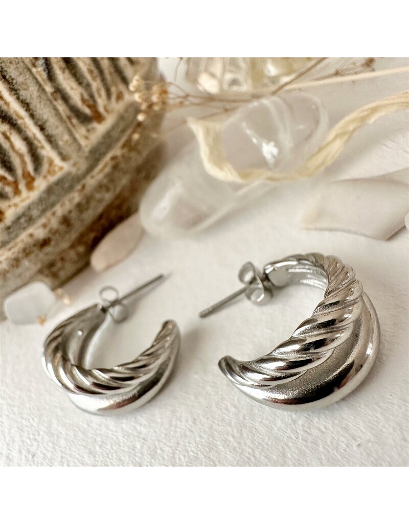PIKA & BEAR MITHRA DOUBLE LAYER HOOP EARRINGS