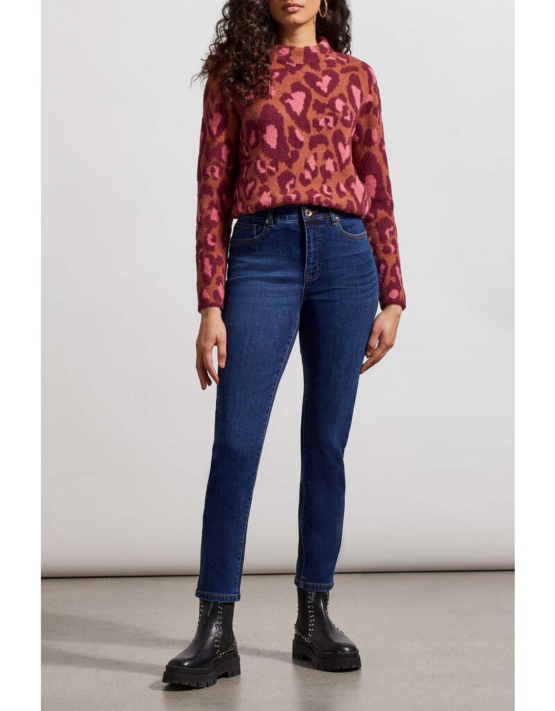 TRIBAL MOCK NECK SWEATER