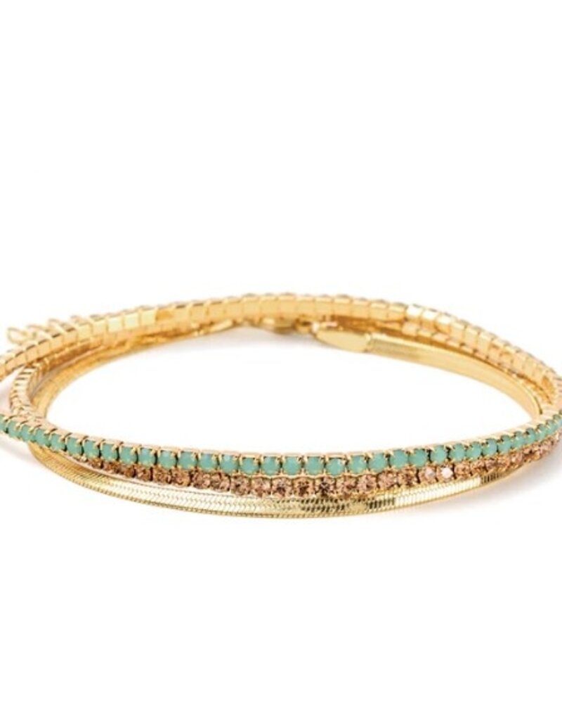 SCOUT SPARKLE & SHINE RHINESTONE BRACELET TRIO