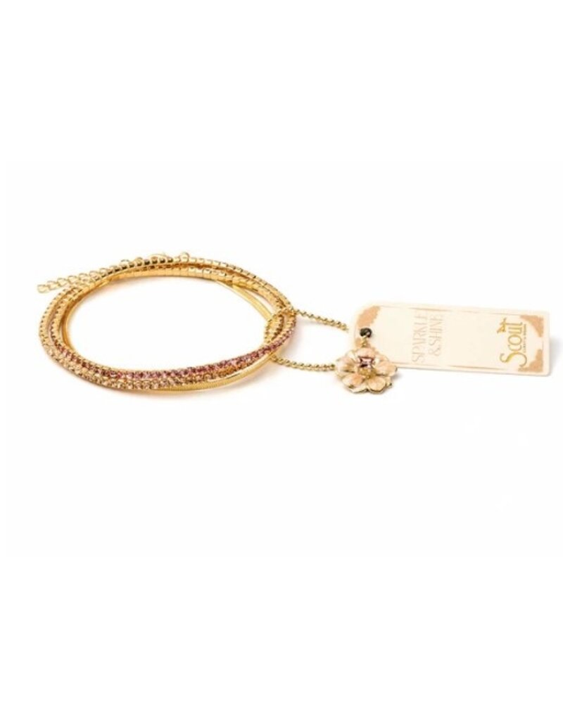 SCOUT SPARKLE & SHINE RHINESTONE BRACELET TRIO