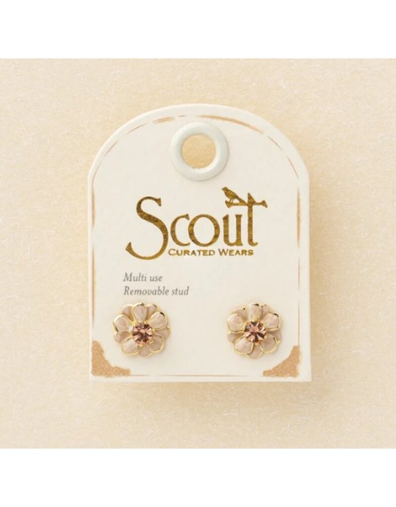 SCOUT SPARKLE & SHINE SM ENAMEL FLOWER EARRING