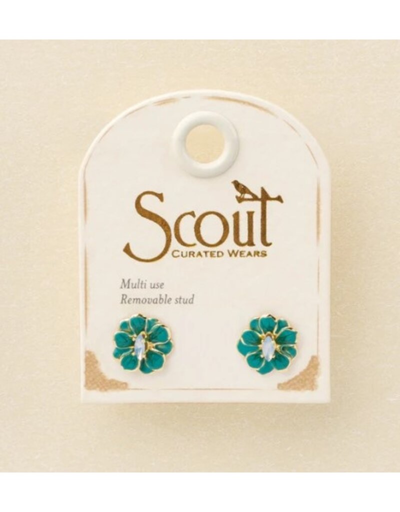 SCOUT SPARKLE & SHINE SM ENAMEL FLOWER EARRING