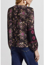 TRIBAL BUTTON FRONT BLOUSE