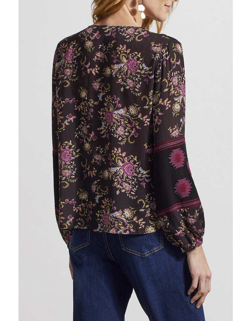 TRIBAL BUTTON FRONT BLOUSE