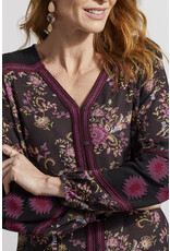 TRIBAL BUTTON FRONT BLOUSE
