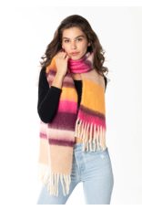 C'EST MOI BLANKET SCARF 0717  BERRY