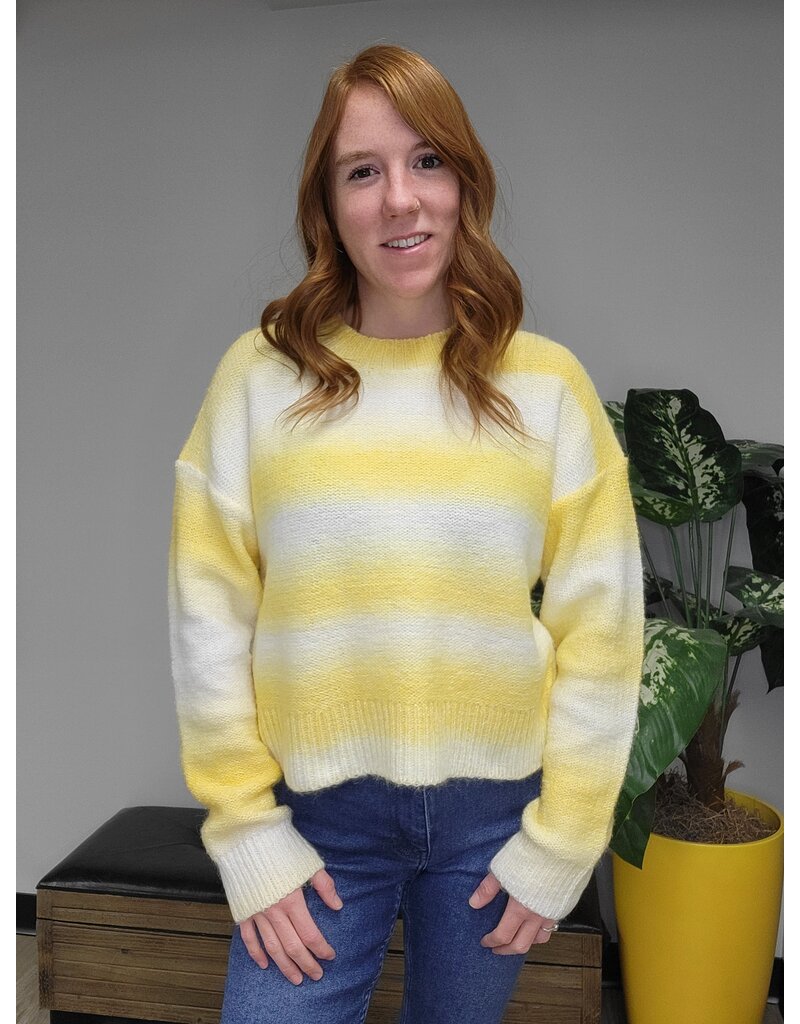 YELLOW OMBRE SWEATER