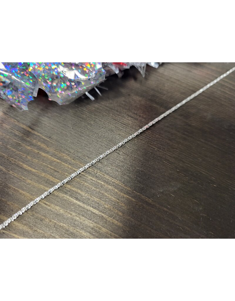 STERLING SILVER TWISTED BOX CHAIN - 20"