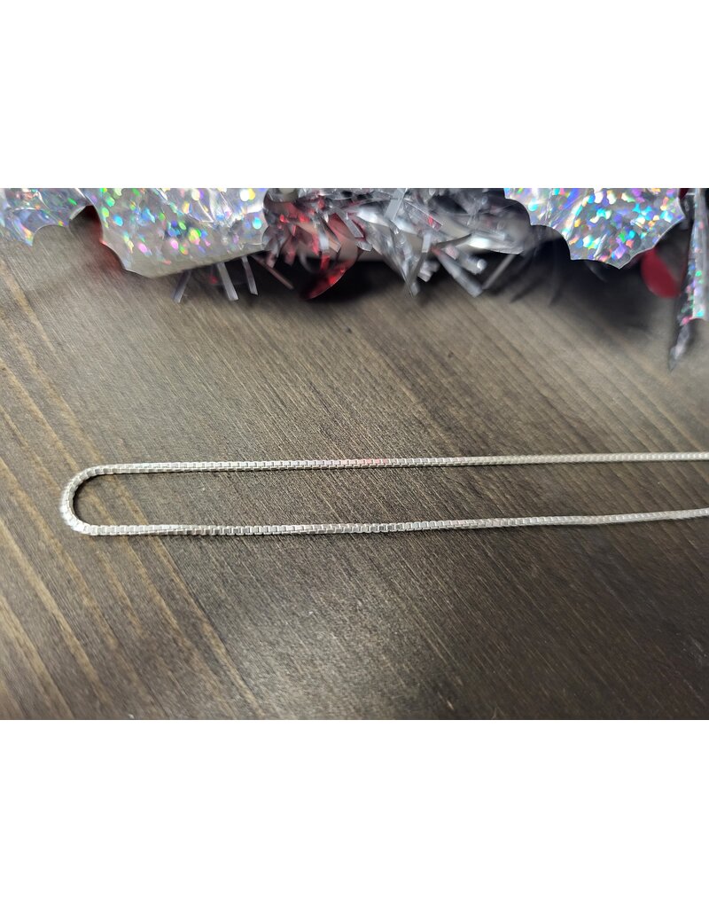 STERLING SILVER BOX CHAIN-18"