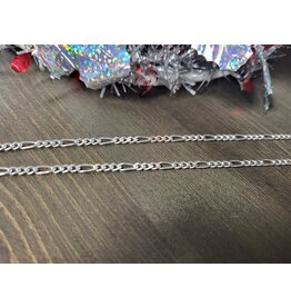 STERLING SILVER FIGARO CHAIN -20"