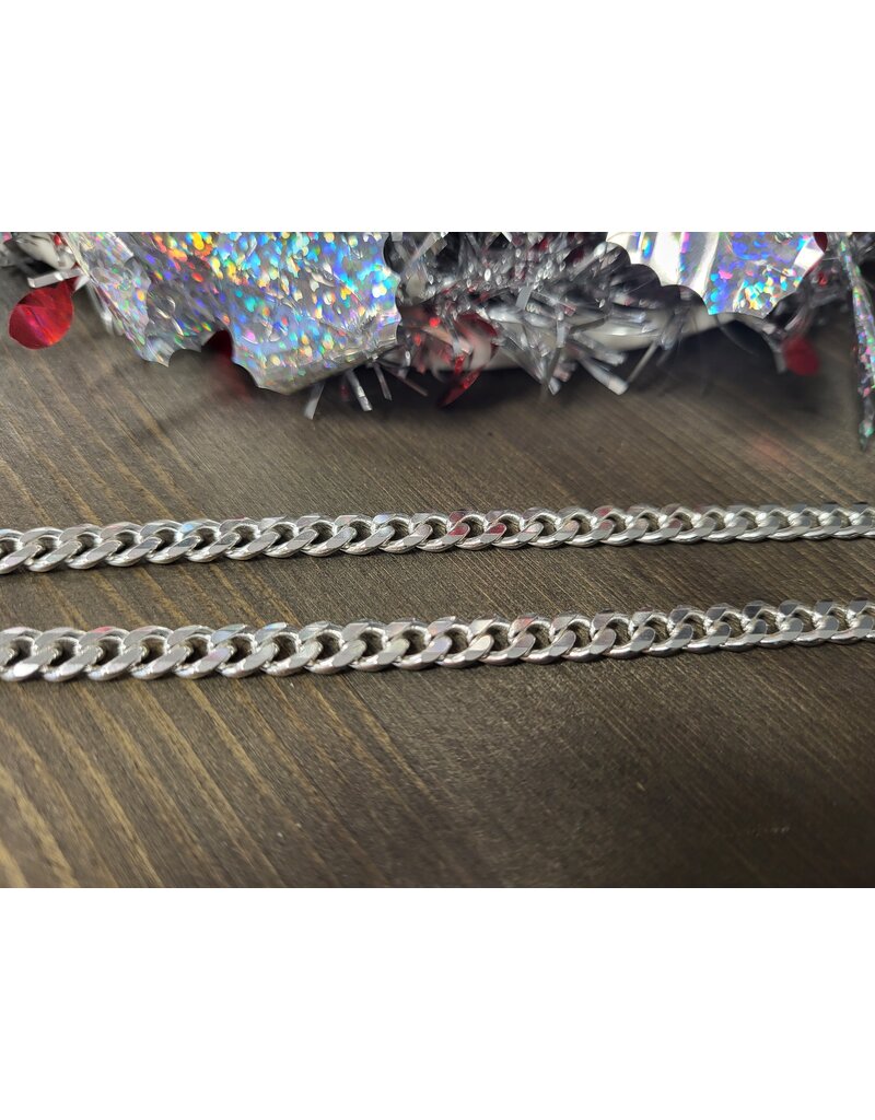 STERLING SILVER CURB CHAIN -24"