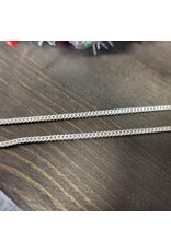 STERLING SILVER CURB CHAIN - 18"
