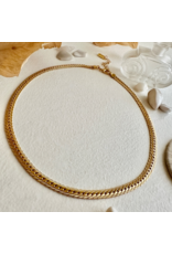 SCUTES CHUNKY TEXTURED GOLD CHAIN
