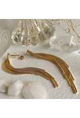 PIKA & BEAR SENTINEL CASCADING MULTI CHAIN DROP EARRINGS