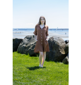 BROWN SHIRT DRESS