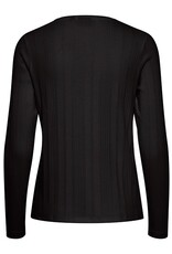 AMANZA L/S CREW NECK TOP - COTTON BLEND