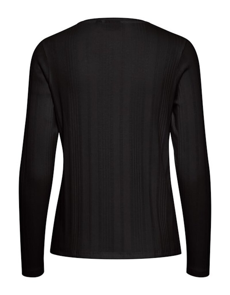 AMANZA L/S CREW NECK TOP - COTTON BLEND