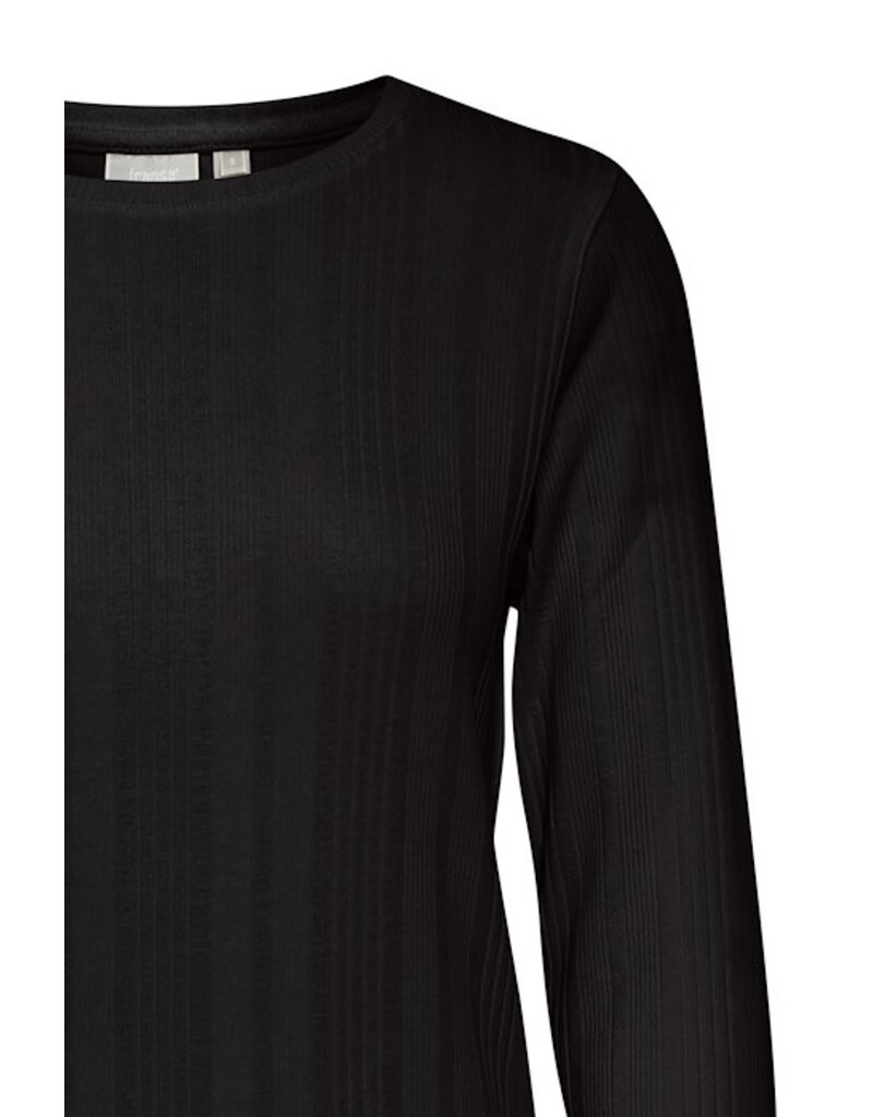AMANZA L/S CREW NECK TOP - COTTON BLEND