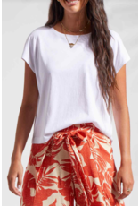 TRIBAL CAP SLV CREW NECK TOP