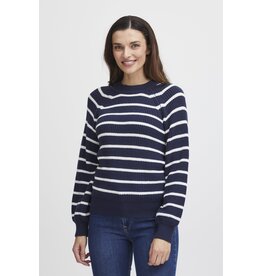 ADELINA NAVY STRIPE SWEATER
