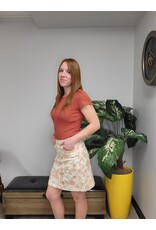 TRIBAL AUDREY PULL ON PRINTED SKORT