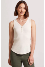 TRIBAL HENLEY TANK TOP w/BUTTON DETAIL