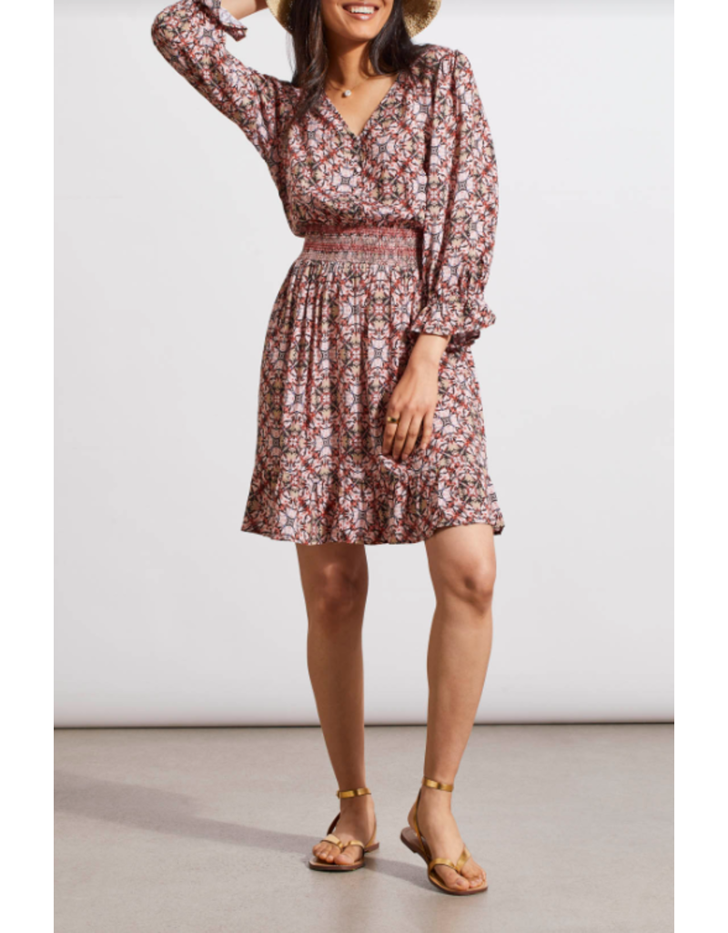 TRIBAL EMBROIDERED SMOCKED DRESS