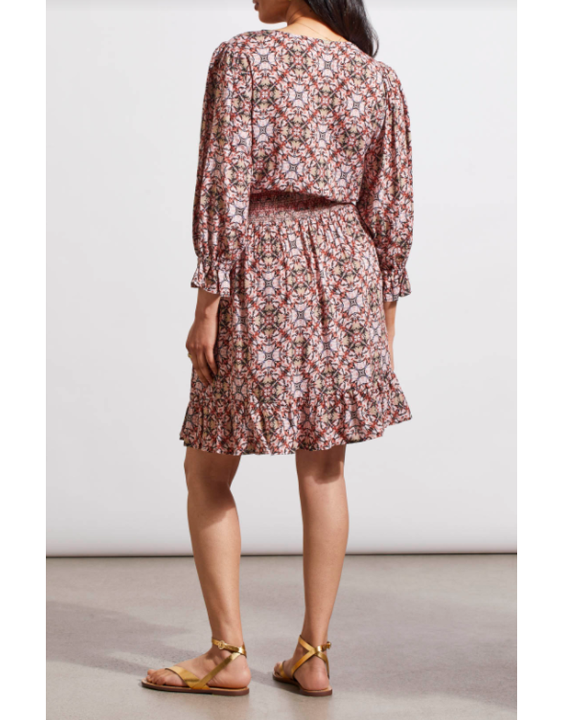 TRIBAL EMBROIDERED SMOCKED DRESS