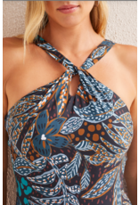 TRIBAL TWIST HALTER SWIM SUIT