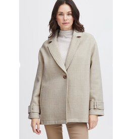 RACHEL CREAM PLAID BLAZER