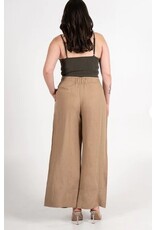 C'EST MOI LINEN COPPER WIDE LEG PANT