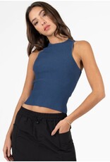 C'EST MOI OTTOMAN RIB HIGH NECK TANK