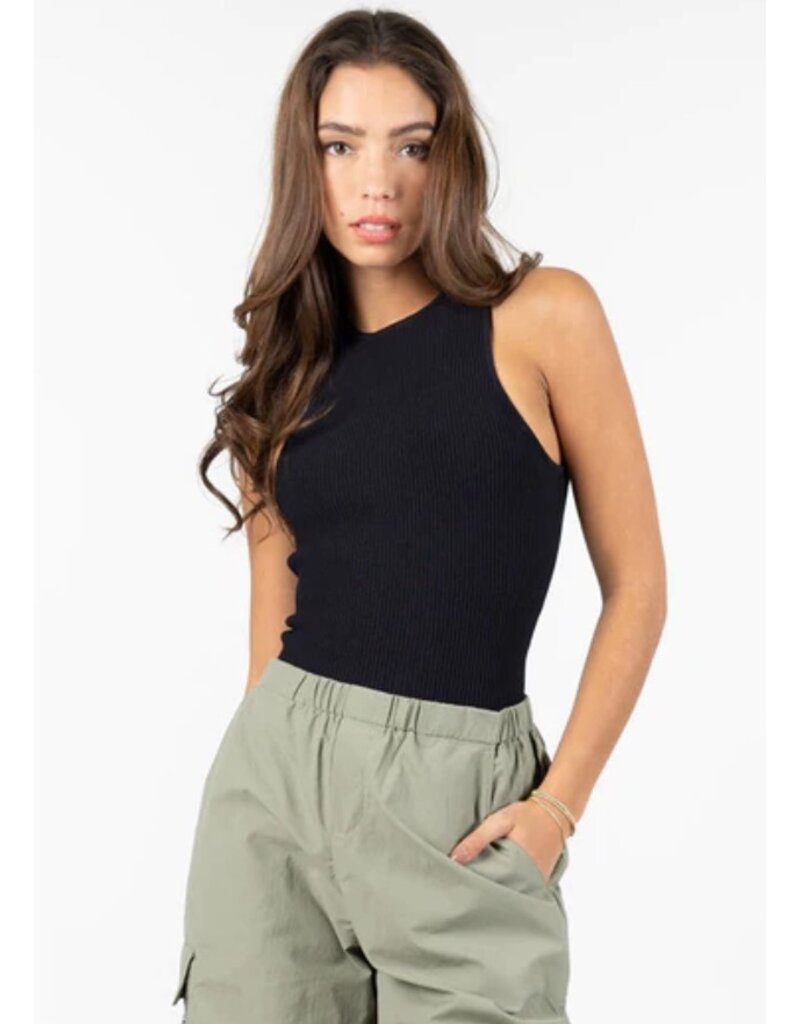 C'EST MOI OTTOMAN RIB HIGH NECK TANK