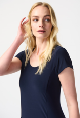 JOSEPH RIBKOFF NAVY SILKY COCOON DRESS