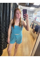 Z SUPPLY BERMUDA BLUE RIBBED TANK