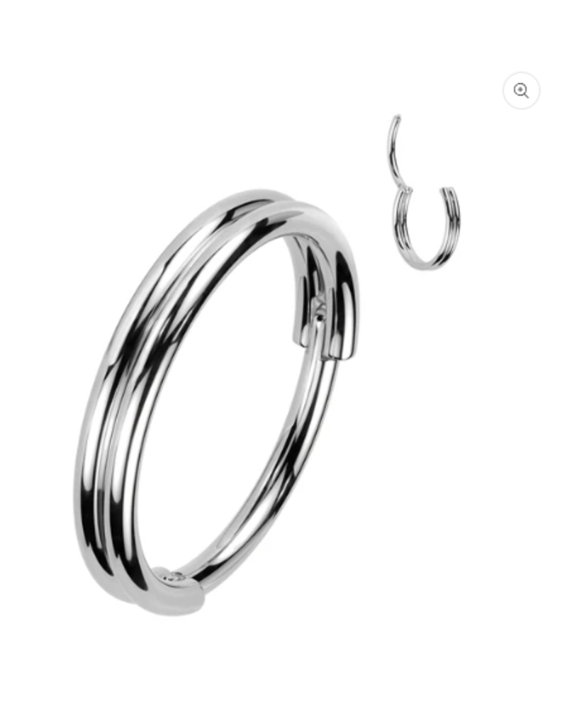 NOSE DOUBLE HOOP - 20 GAUGE