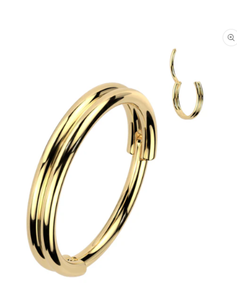 NOSE DOUBLE HOOP - 20 GAUGE