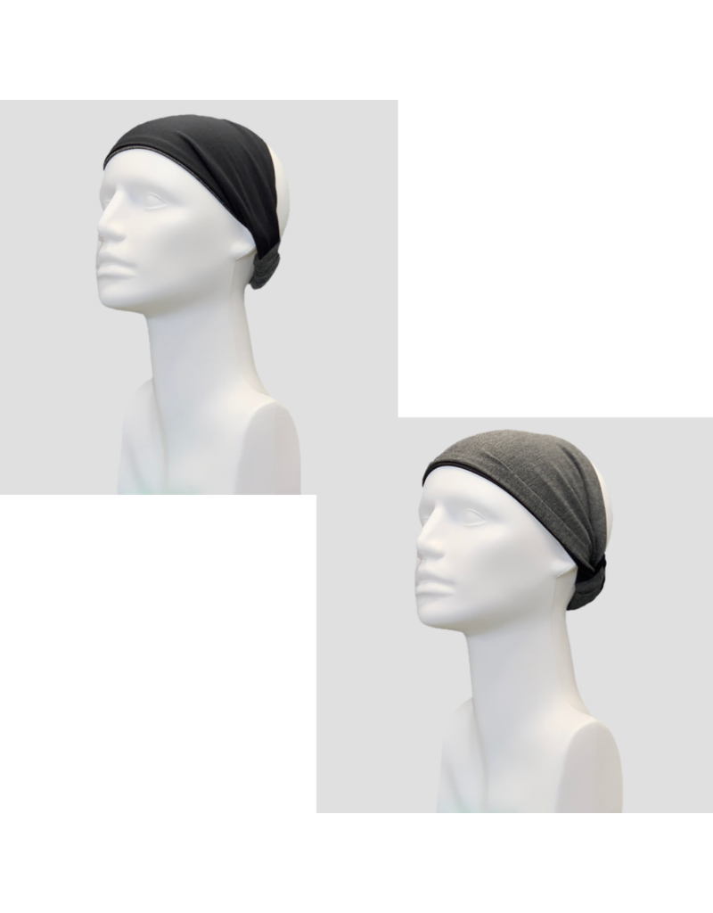 BAMBOO REVERSIBLE BANDEAUX BLK/GREY