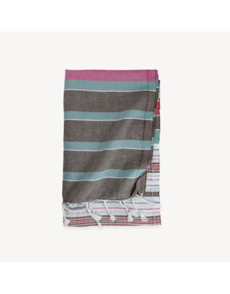 POKOLOKO PATIO STRIPE TURKISH BODY TOWEL