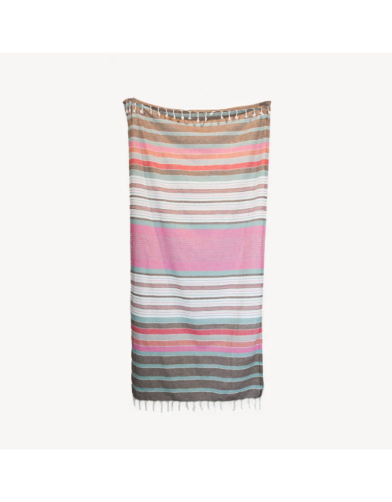 POKOLOKO PATIO STRIPE TURKISH BODY TOWEL
