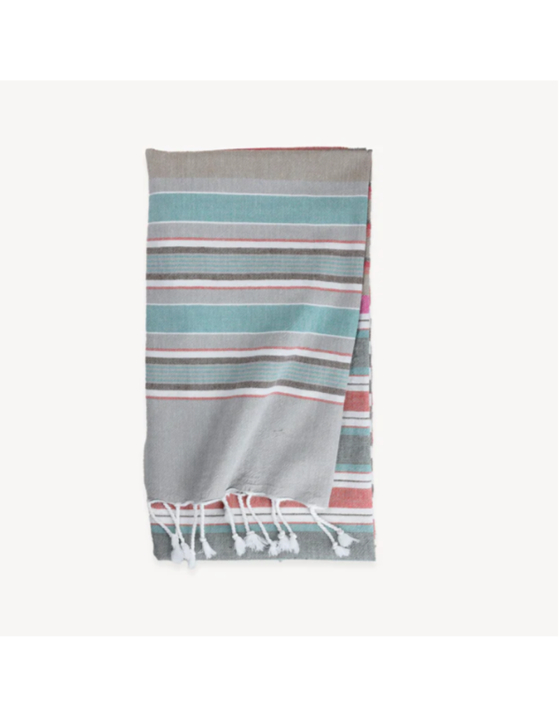 POKOLOKO PATIO STRIPE TURKISH BODY TOWEL