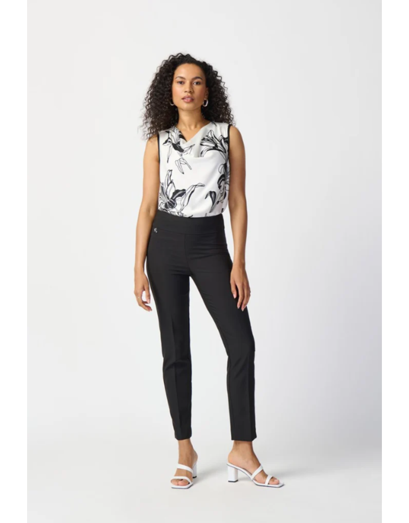 JOSEPH RIBKOFF LUX TWILL SLIM-FIT PULL ON PANT