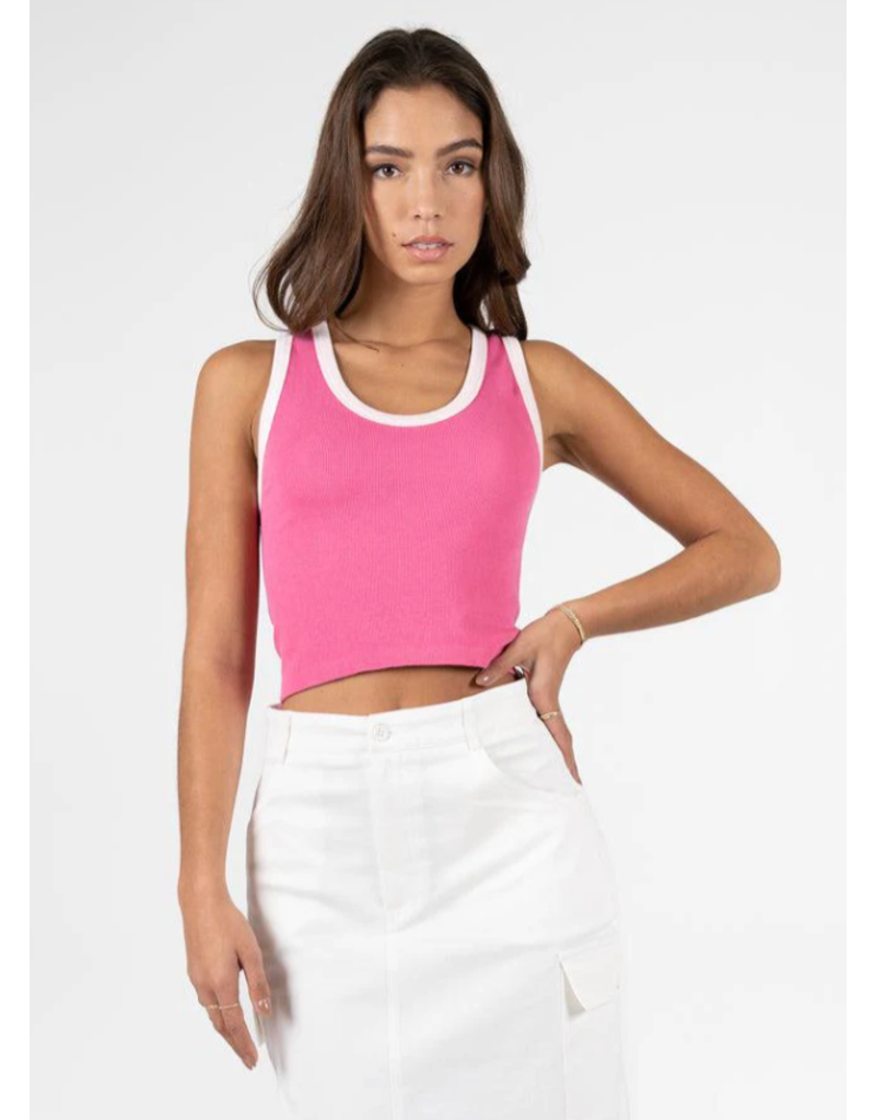 C'EST MOI BAMBOO DEEP SCOOP NECK TANK 1014