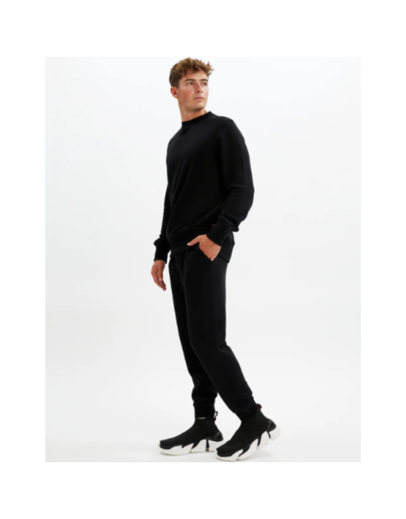 MENS FRENCH TERRY BLACK  JOGGER