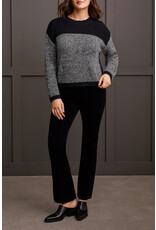 TRIBAL L/S CREW NK COLOR BLOCK SWEATER